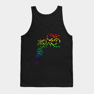 Bats in rainbow colors Tank Top